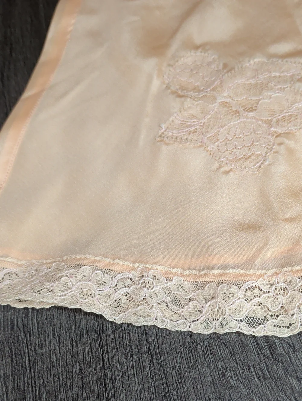 Antique 1920s 30s Tap Pants Peach French Knickers Side Button Art Deco